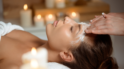 Woman receiving winter skincare treatment at a Park City med spa